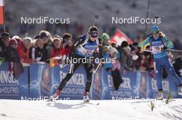 13.12.2015, Hochfilzen, Austria (AUT): Aita Gasparin (SUI) -  IBU world cup biathlon, relay women, Hochfilzen (AUT). www.nordicfocus.com. © Manzoni/NordicFocus. Every downloaded picture is fee-liable.