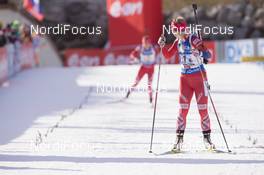 13.12.2015, Hochfilzen, Austria (AUT): Tiril Eckhoff (NOR) -  IBU world cup biathlon, relay women, Hochfilzen (AUT). www.nordicfocus.com. © Manzoni/NordicFocus. Every downloaded picture is fee-liable.