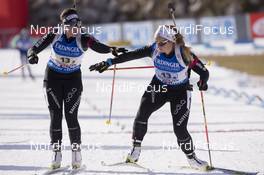 13.12.2015, Hochfilzen, Austria (AUT): Lena Haecki (SUI), Irene Cadurisch (SUI), (l-r) -  IBU world cup biathlon, relay women, Hochfilzen (AUT). www.nordicfocus.com. © Manzoni/NordicFocus. Every downloaded picture is fee-liable.