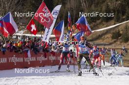 13.12.2015, Hochfilzen, Austria (AUT): Franziska Hildebrand (GER), Lisa Theresa Hauser (AUT), (l-r) -  IBU world cup biathlon, relay women, Hochfilzen (AUT). www.nordicfocus.com. © Manzoni/NordicFocus. Every downloaded picture is fee-liable.