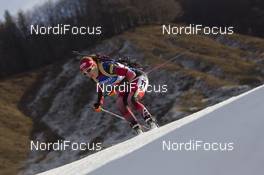 13.12.2015, Hochfilzen, Austria (AUT): Fabienne Hartweger (AUT) -  IBU world cup biathlon, relay women, Hochfilzen (AUT). www.nordicfocus.com. © Manzoni/NordicFocus. Every downloaded picture is fee-liable.