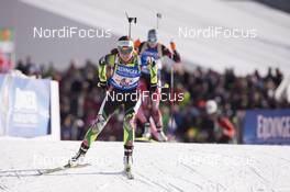 13.12.2015, Hochfilzen, Austria (AUT): Nadezhda Skardino (BLR) -  IBU world cup biathlon, relay women, Hochfilzen (AUT). www.nordicfocus.com. © Manzoni/NordicFocus. Every downloaded picture is fee-liable.