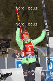 11.12.2015, Hochfilzen, Austria (AUT): Franziska Hildebrand (GER) -  IBU world cup biathlon, sprint women, Hochfilzen (AUT). www.nordicfocus.com. © Manzoni/NordicFocus. Every downloaded picture is fee-liable.