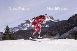 11.12.2015, Hochfilzen, Austria (AUT): Synnoeve Solemdal (NOR) -  IBU world cup biathlon, sprint women, Hochfilzen (AUT). www.nordicfocus.com. © Manzoni/NordicFocus. Every downloaded picture is fee-liable.