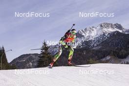 11.12.2015, Hochfilzen, Austria (AUT): Nastassia Dubarezava  (BLR) -  IBU world cup biathlon, sprint women, Hochfilzen (AUT). www.nordicfocus.com. © Manzoni/NordicFocus. Every downloaded picture is fee-liable.