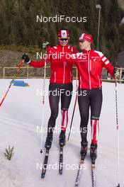 10.12.2015, Hochfilzen, Austria (AUT): Rosanna Crawford (CAN), Julia Ransom (CAN), (l-r) -  IBU world cup biathlon, training, Hochfilzen (AUT). www.nordicfocus.com. © Manzoni/NordicFocus. Every downloaded picture is fee-liable.