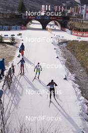 10.12.2015, Hochfilzen, Austria (AUT): Event Feature: athletes compete on the track  -  IBU world cup biathlon, training, Hochfilzen (AUT). www.nordicfocus.com. © Manzoni/NordicFocus. Every downloaded picture is fee-liable.