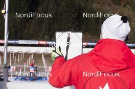 10.12.2015, Hochfilzen, Austria (AUT): Matthias Ahrens (GER) coach team Canada -  IBU world cup biathlon, training, Hochfilzen (AUT). www.nordicfocus.com. © Manzoni/NordicFocus. Every downloaded picture is fee-liable.