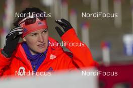 10.12.2015, Hochfilzen, Austria (AUT): Clare Egan (USA) -  IBU world cup biathlon, training, Hochfilzen (AUT). www.nordicfocus.com. © Manzoni/NordicFocus. Every downloaded picture is fee-liable.