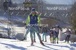 10.12.2015, Hochfilzen, Austria (AUT): Event Feature: Swedish technicians test on the track -  IBU world cup biathlon, training, Hochfilzen (AUT). www.nordicfocus.com. © Manzoni/NordicFocus. Every downloaded picture is fee-liable.