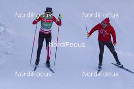 10.12.2015, Hochfilzen, Austria (AUT): Brendan Green (CAN), Tom Zidec (CAN), (l-r) -  IBU world cup biathlon, training, Hochfilzen (AUT). www.nordicfocus.com. © Manzoni/NordicFocus. Every downloaded picture is fee-liable.