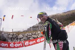 10.12.2015, Hochfilzen, Austria (AUT): Darya Domracheva (BLR) -  IBU world cup biathlon, training, Hochfilzen (AUT). www.nordicfocus.com. © Manzoni/NordicFocus. Every downloaded picture is fee-liable.