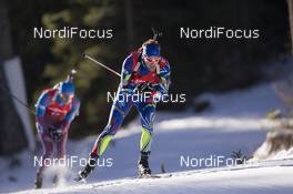 19.12.2015, Pokljuka, Slovenia (SLO): Simon Desthieux (FRA) -  IBU world cup biathlon, pursuit men, Pokljuka (SLO). www.nordicfocus.com. © Manzoni/NordicFocus. Every downloaded picture is fee-liable.