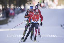 19.12.2015, Pokljuka, Slovenia (SLO): Nathan Smith (CAN) -  IBU world cup biathlon, pursuit men, Pokljuka (SLO). www.nordicfocus.com. © Manzoni/NordicFocus. Every downloaded picture is fee-liable.