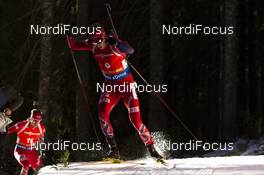 19.12.2015, Pokljuka, Slovenia (SLO): Tarjei Boe (NOR) -  IBU world cup biathlon, pursuit men, Pokljuka (SLO). www.nordicfocus.com. © Manzoni/NordicFocus. Every downloaded picture is fee-liable.