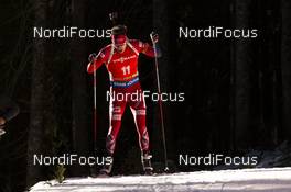 19.12.2015, Pokljuka, Slovenia (SLO): Emil Hegle Svendsen (NOR) -  IBU world cup biathlon, pursuit men, Pokljuka (SLO). www.nordicfocus.com. © Manzoni/NordicFocus. Every downloaded picture is fee-liable.