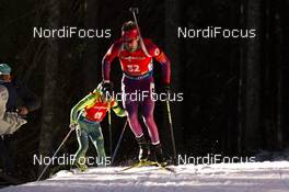 19.12.2015, Pokljuka, Slovenia (SLO): Leif Nordgren (USA) -  IBU world cup biathlon, pursuit men, Pokljuka (SLO). www.nordicfocus.com. © Manzoni/NordicFocus. Every downloaded picture is fee-liable.