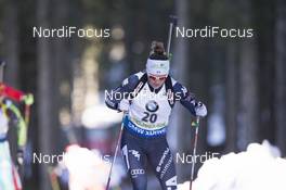 19.12.2015, Pokljuka, Slovenia (SLO): Karin Oberhofer (ITA) -  IBU world cup biathlon, pursuit women, Pokljuka (SLO). www.nordicfocus.com. © Manzoni/NordicFocus. Every downloaded picture is fee-liable.
