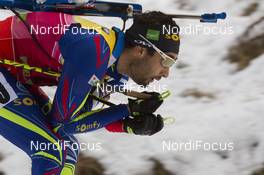 17.12.2015, Pokljuka, Slovenia (SLO): Martin Fourcade (FRA) -  IBU world cup biathlon, sprint men, Pokljuka (SLO). www.nordicfocus.com. © Manzoni/NordicFocus. Every downloaded picture is fee-liable.