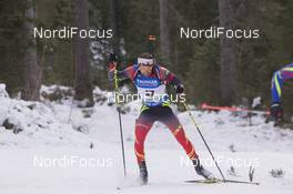 17.12.2015, Pokljuka, Slovenia (SLO): Michael Roesch (BEL) -  IBU world cup biathlon, sprint men, Pokljuka (SLO). www.nordicfocus.com. © Manzoni/NordicFocus. Every downloaded picture is fee-liable.