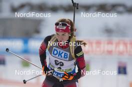 18.12.2015, Pokljuka, Slovenia (SLO): Fabienne Hartweger (AUT) -  IBU world cup biathlon, sprint women, Pokljuka (SLO). www.nordicfocus.com. © Manzoni/NordicFocus. Every downloaded picture is fee-liable.