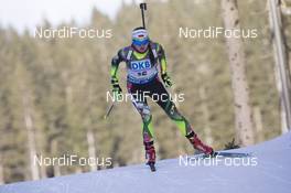18.12.2015, Pokljuka, Slovenia (SLO): Iryna Kryuko (BLR) -  IBU world cup biathlon, sprint women, Pokljuka (SLO). www.nordicfocus.com. © Manzoni/NordicFocus. Every downloaded picture is fee-liable.