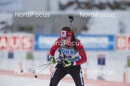 18.12.2015, Pokljuka, Slovenia (SLO): Julia Ransom (CAN) -  IBU world cup biathlon, sprint women, Pokljuka (SLO). www.nordicfocus.com. © Manzoni/NordicFocus. Every downloaded picture is fee-liable.
