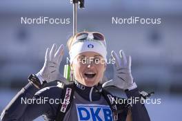 18.12.2015, Pokljuka, Slovenia (SLO): Karin Oberhofer (ITA) -  IBU world cup biathlon, sprint women, Pokljuka (SLO). www.nordicfocus.com. © Manzoni/NordicFocus. Every downloaded picture is fee-liable.