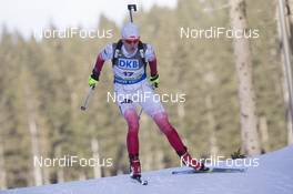 18.12.2015, Pokljuka, Slovenia (SLO): Magdalena Gwizdon (POL) -  IBU world cup biathlon, sprint women, Pokljuka (SLO). www.nordicfocus.com. © Manzoni/NordicFocus. Every downloaded picture is fee-liable.