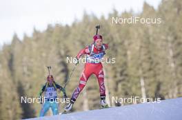 18.12.2015, Pokljuka, Slovenia (SLO): Hilde Fenne (NOR) -  IBU world cup biathlon, sprint women, Pokljuka (SLO). www.nordicfocus.com. © Manzoni/NordicFocus. Every downloaded picture is fee-liable.