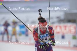 18.12.2015, Pokljuka, Slovenia (SLO): Clare Egan (USA) -  IBU world cup biathlon, sprint women, Pokljuka (SLO). www.nordicfocus.com. © Manzoni/NordicFocus. Every downloaded picture is fee-liable.