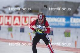 18.12.2015, Pokljuka, Slovenia (SLO): Emma Lunder (CAN) -  IBU world cup biathlon, sprint women, Pokljuka (SLO). www.nordicfocus.com. © Manzoni/NordicFocus. Every downloaded picture is fee-liable.