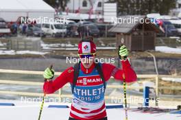 16.12.2015, Pokljuka, Slovenia (SLO): Rosanna Crawford (CAN) -  IBU world cup biathlon, training, Pokljuka (SLO). www.nordicfocus.com. © Manzoni/NordicFocus. Every downloaded picture is fee-liable.