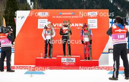 03.01.2015, Oberstdorf, Germany (GER): Calle Halfvarsson (SWE), Dario Cologna (SUI), Petter Northug (NOR), (l-r) - FIS world cup cross-country, tour de ski, prologue men, Oberstdorf (GER). www.nordicfocus.com. © Felgenhauer/NordicFocus. Every downloaded picture is fee-liable.