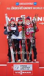 03.01.2015, Oberstdorf, Germany (GER): Heidi Weng (NOR), Marit Bjoergen (NOR), Ragnhild Haga (NOR), (l-r) - FIS world cup cross-country, tour de ski, prologue women, Oberstdorf (GER). www.nordicfocus.com. © Felgenhauer/NordicFocus. Every downloaded picture is fee-liable.