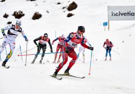 04.01.2015, Oberstdorf, Germany (GER): Calle Halfvarsson (SWE), Martin Johnsrud Sundby (NOR), (l-r)  - FIS world cup cross-country, tour de ski, pursuit men, Oberstdorf (GER). www.nordicfocus.com. © Felgenhauer/NordicFocus. Every downloaded picture is fee-liable.