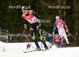04.01.2015, Oberstdorf, Germany (GER): Maurice Manificat (FRA) - FIS world cup cross-country, tour de ski, pursuit men, Oberstdorf (GER). www.nordicfocus.com. © Felgenhauer/NordicFocus. Every downloaded picture is fee-liable.