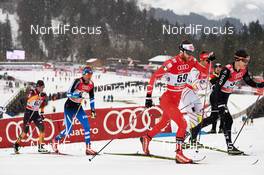 04.01.2015, Oberstdorf, Germany (GER): Markus Weeger (GER), Ville Nousiainen (FIN), Mattia Pellegrin (ITA), Joeri Kindschi (SUI), (l-r)  - FIS world cup cross-country, tour de ski, pursuit men, Oberstdorf (GER). www.nordicfocus.com. © Felgenhauer/NordicFocus. Every downloaded picture is fee-liable.
