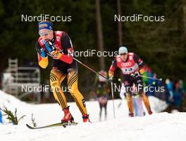 04.01.2015, Oberstdorf, Germany (GER): Thomas Wick (GER), Tim Tscharnke (GER), (l-r)  - FIS world cup cross-country, tour de ski, pursuit men, Oberstdorf (GER). www.nordicfocus.com. © Felgenhauer/NordicFocus. Every downloaded picture is fee-liable.