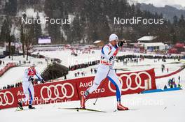 04.01.2015, Oberstdorf, Germany (GER): Karel Tammjarv (EST), Algo Karp (EST), (l-r)  - FIS world cup cross-country, tour de ski, pursuit men, Oberstdorf (GER). www.nordicfocus.com. © Felgenhauer/NordicFocus. Every downloaded picture is fee-liable.