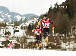 04.01.2015, Oberstdorf, Germany (GER): Josef Wenzl (GER), Alexander Wolz (GER), (l-r)  - FIS world cup cross-country, tour de ski, pursuit men, Oberstdorf (GER). www.nordicfocus.com. © Felgenhauer/NordicFocus. Every downloaded picture is fee-liable.