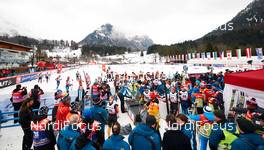 04.01.2015, Oberstdorf, Germany (GER): crowded finish area after the race - FIS world cup cross-country, tour de ski, pursuit women, Oberstdorf (GER). www.nordicfocus.com. © Felgenhauer/NordicFocus. Every downloaded picture is fee-liable.