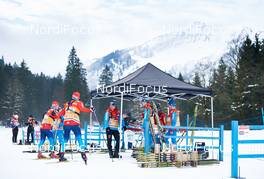 03.01.2015, Oberstdorf, Germany (GER): russian test crew in the ski depot - FIS world cup cross-country, tour de ski, training, Oberstdorf (GER). www.nordicfocus.com. © Felgenhauer/NordicFocus. Every downloaded picture is fee-liable.