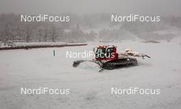 30.12.2014, Oberstdorf, Germany (GER): a Pisten Bully preparing the ski stadium five days before the first race of Tour de Ski - FIS world cup cross-country, tour de ski, training, Oberstdorf (GER). www.nordicfocus.com. © Laiho/NordicFocus. Every downloaded picture is fee-liable.