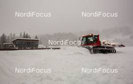 30.12.2014, Oberstdorf, Germany (GER): a Pisten Bully preparing the ski stadium five days before the first race of Tour de Ski - FIS world cup cross-country, tour de ski, training, Oberstdorf (GER). www.nordicfocus.com. © Laiho/NordicFocus. Every downloaded picture is fee-liable.