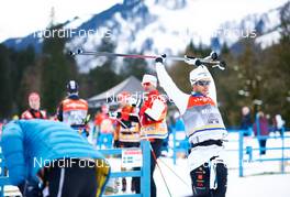 03.01.2015, Oberstdorf, Germany (GER): Marcus Hellner (SWE), prestart preparations - FIS world cup cross-country, tour de ski, training, Oberstdorf (GER). www.nordicfocus.com. © Felgenhauer/NordicFocus. Every downloaded picture is fee-liable.