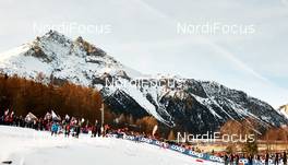 06.01.2015, Val Mustair, Switzerland (SUI): athletes on the way up the steep uphill - FIS world cup cross-country, tour de ski, individual sprint, Val Mustair (SUI). www.nordicfocus.com. © Felgenhauer/NordicFocus. Every downloaded picture is fee-liable.