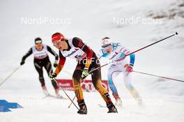 06.01.2015, Val Mustair, Switzerland (SUI): Hanna Kolb (GER), Stina Nilsson (SWE), (l-r)  - FIS world cup cross-country, tour de ski, individual sprint, Val Mustair (SUI). www.nordicfocus.com. © Felgenhauer/NordicFocus. Every downloaded picture is fee-liable.