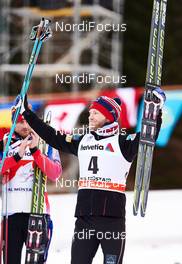 06.01.2015, Val Mustair, Switzerland (SUI): Petter Northug (NOR), Martin Johnsrud Sundby (NOR), (l-r)  - FIS world cup cross-country, tour de ski, individual sprint, Val Mustair (SUI). www.nordicfocus.com. © Felgenhauer/NordicFocus. Every downloaded picture is fee-liable.