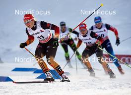 06.01.2015, Val Mustair, Switzerland (SUI): Lucia Anger (GER), Sandra Ringwald (GER), (l-r)  - FIS world cup cross-country, tour de ski, individual sprint, Val Mustair (SUI). www.nordicfocus.com. © Felgenhauer/NordicFocus. Every downloaded picture is fee-liable.